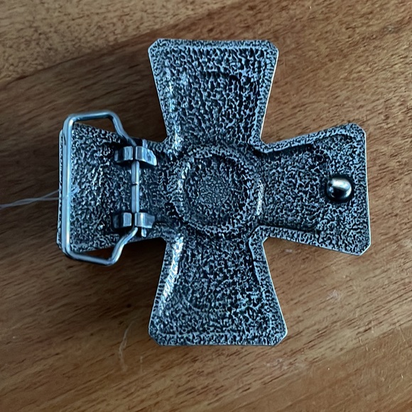 Crystal Cross Rhinestone Large Belt Buckle - Picture 3 of 5